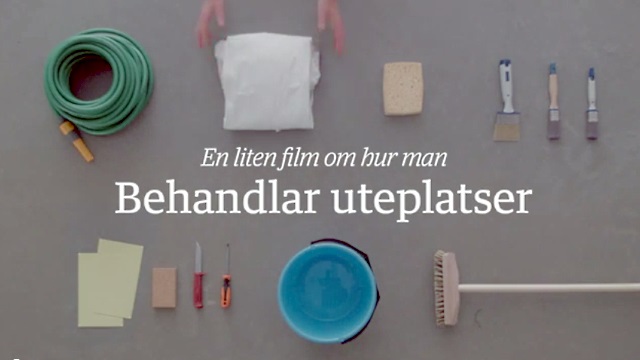 Behandla uteplatser