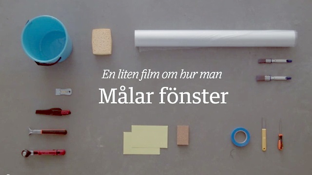 Måla fönster