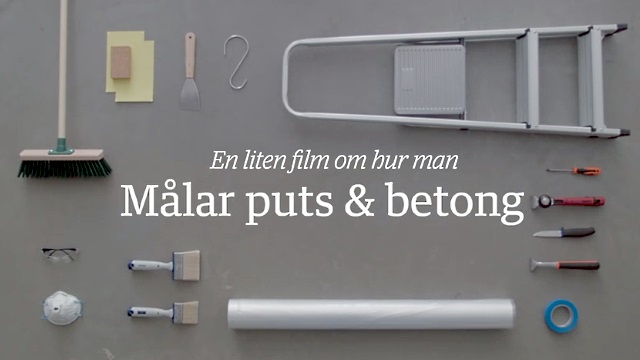 Måla puts och betong